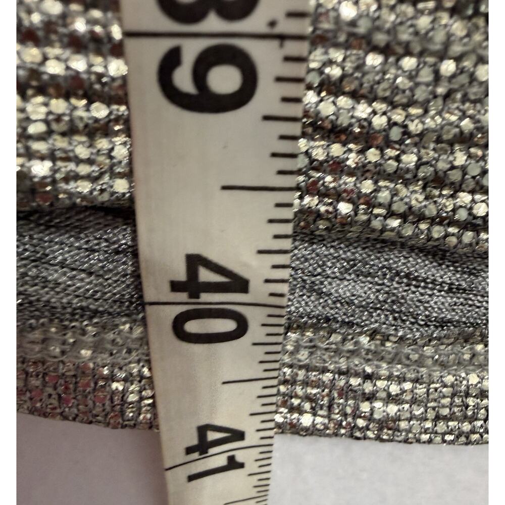 GB Girls, Silver Metallic Jumpsuit Size Small Wide Leg Party Sparkle - Picture 7 of 7